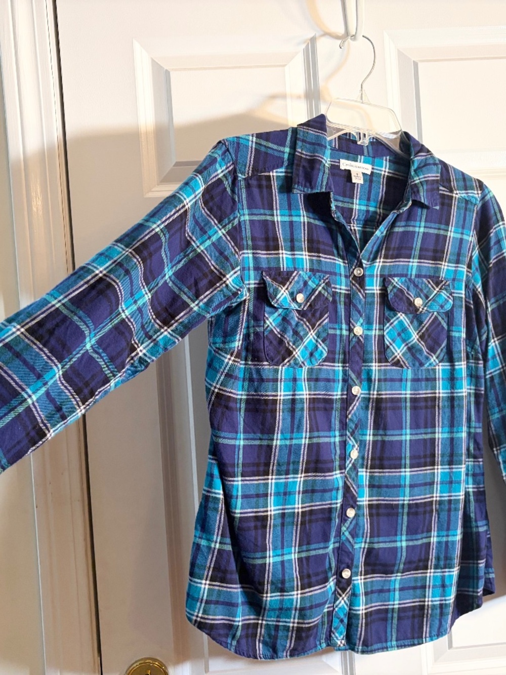 Croft & Barrow Button Up Plaid Shirt
